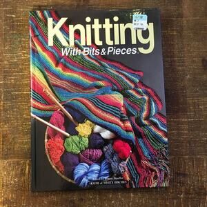 Knitting with Bits and Pieces Hardcover Pattern Book- Scrapghan Left over Yarn